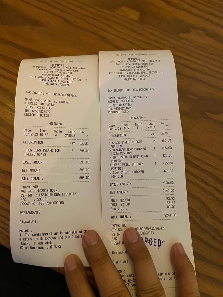 Hoppipola (Acropolis) menu