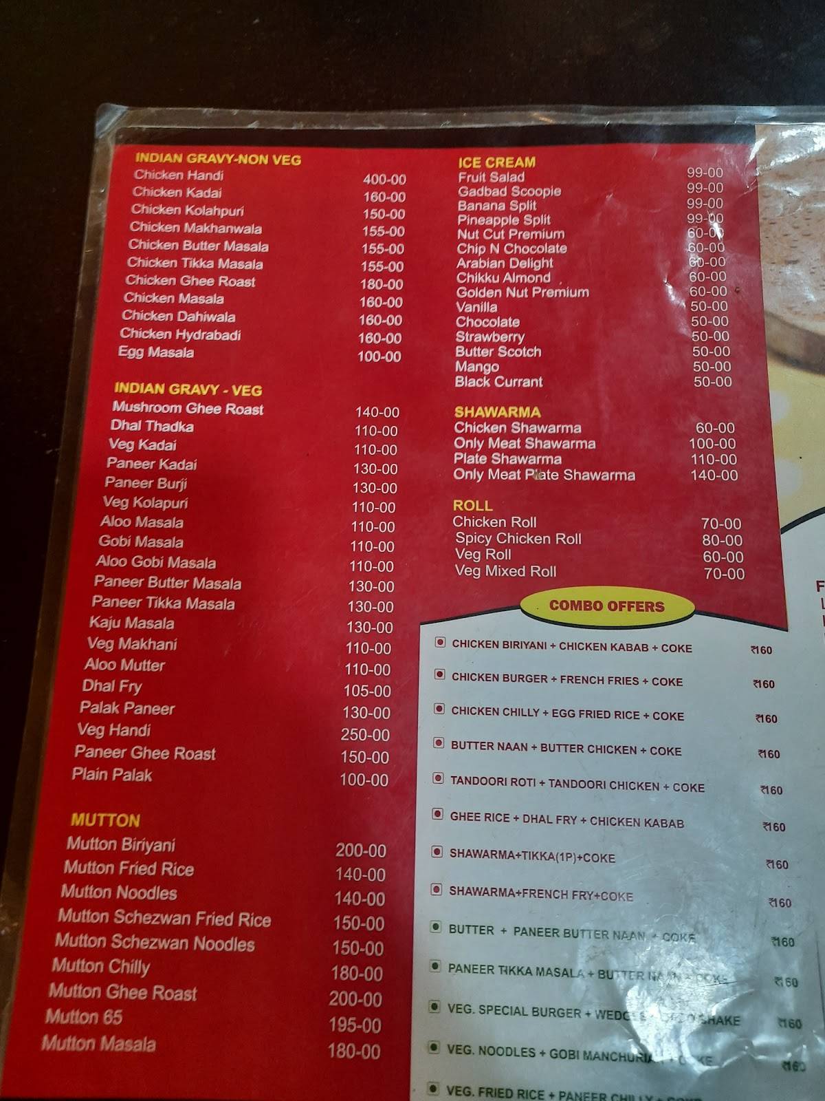 Hot N Spicy menu