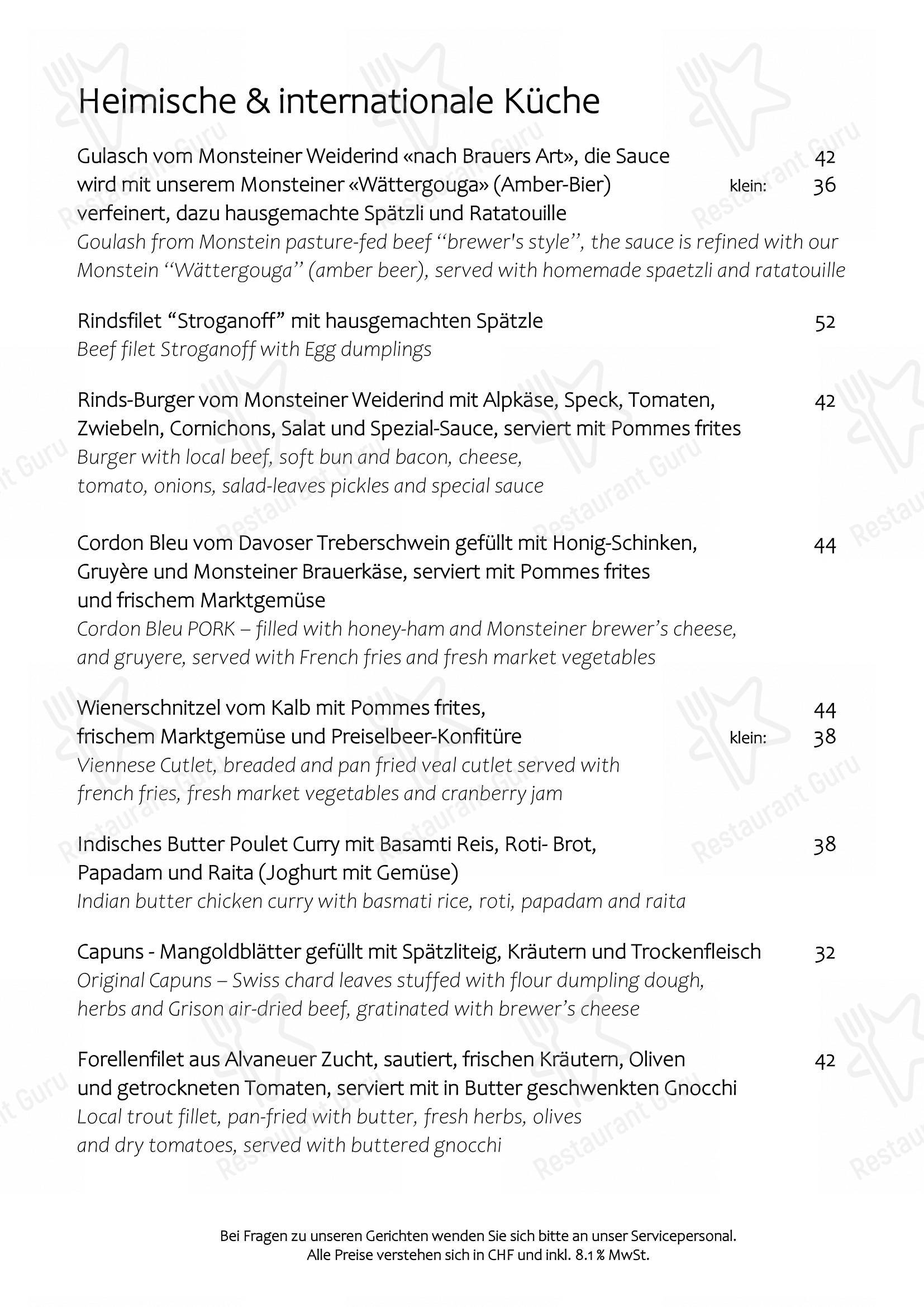 Menu bar per Hotel Ducan pub & bar