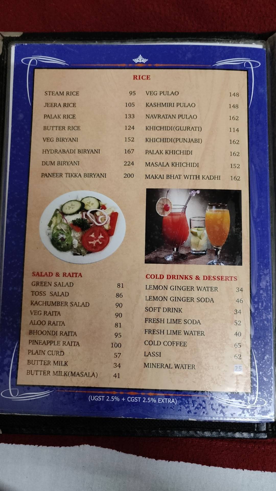 Hotel Utsav menu