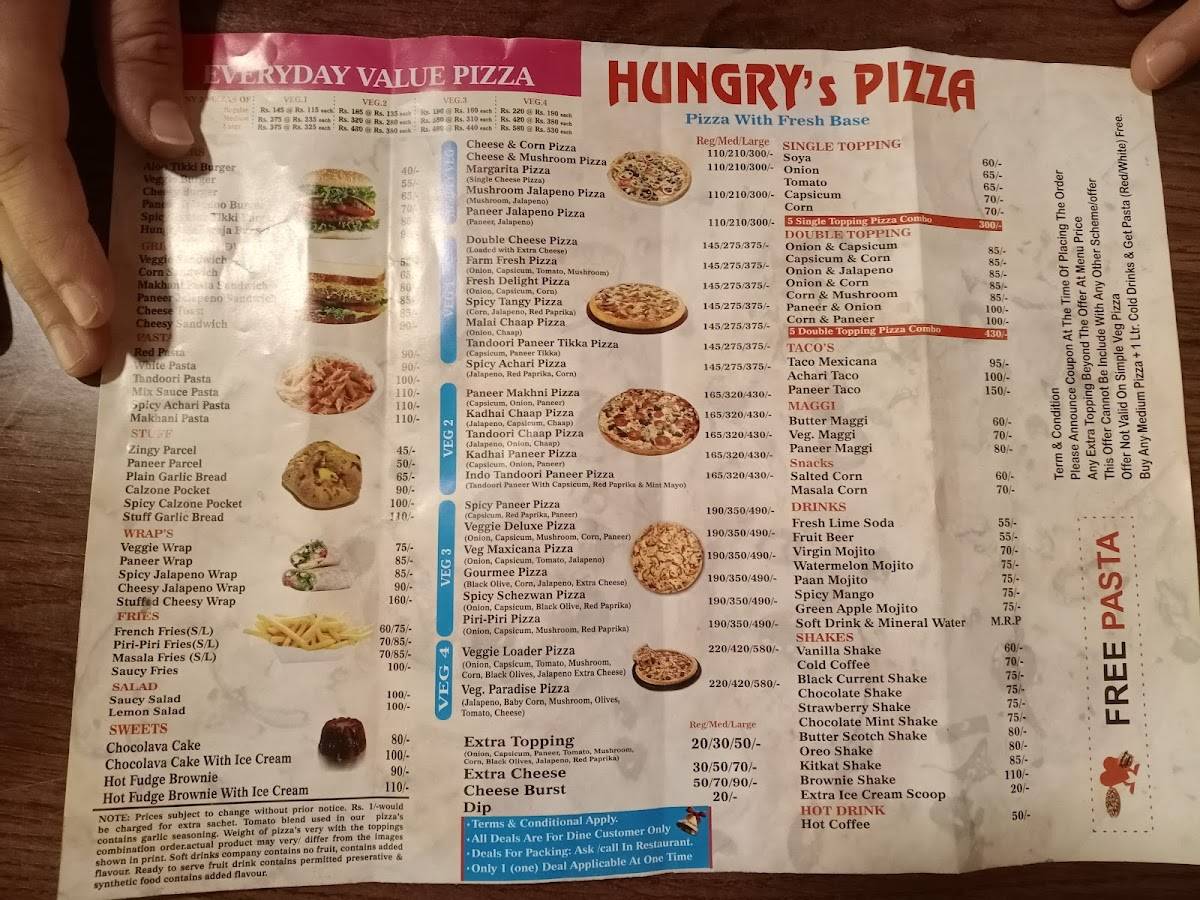 Hungry Hub Ladwa menu