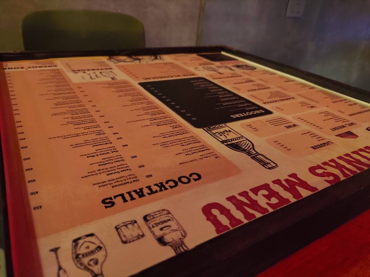 Menu At Plan B, Hyderabad