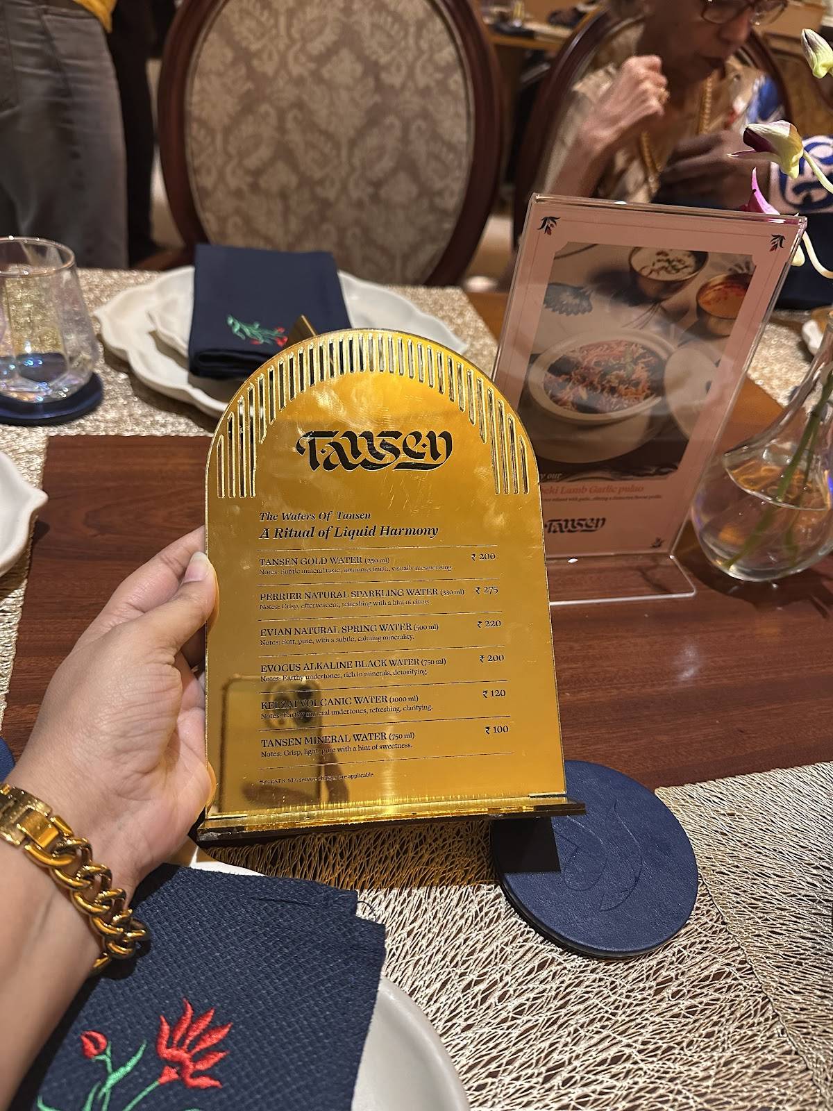 Tansen menu