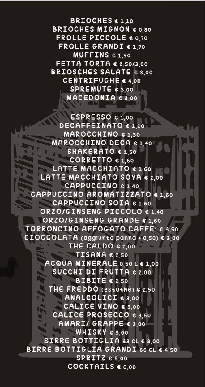 Menu di Il Baretto di Aktar Lucky 