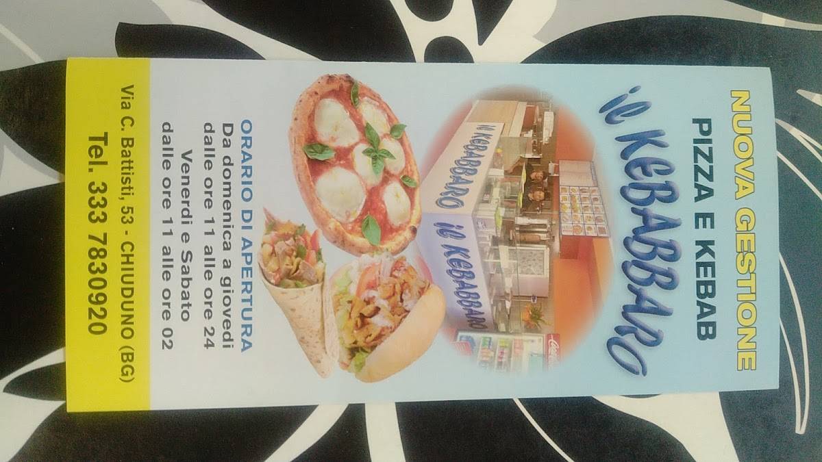 Menu di IL KEBABBARO 