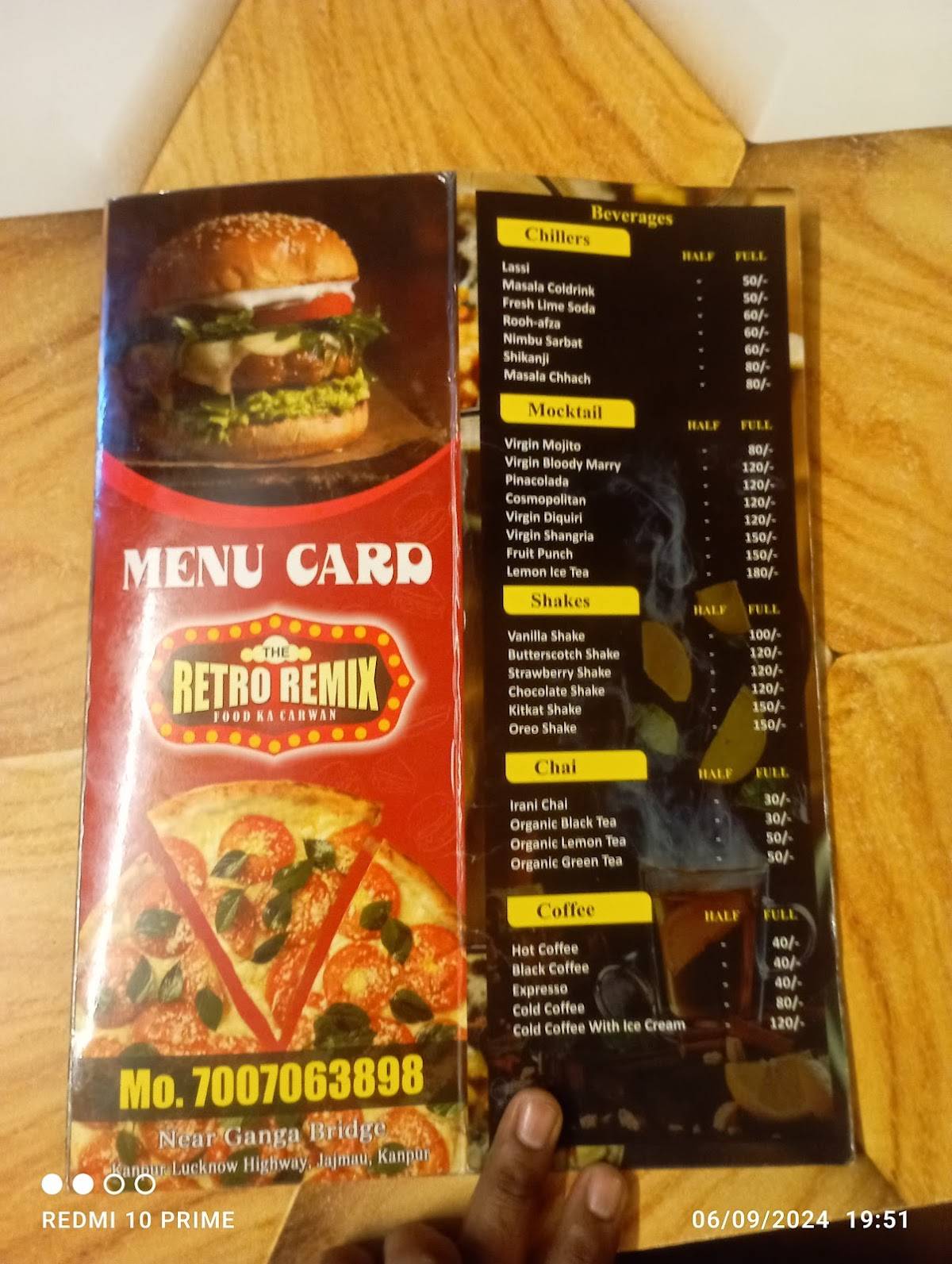 IRANI CHAI KANPUR menu