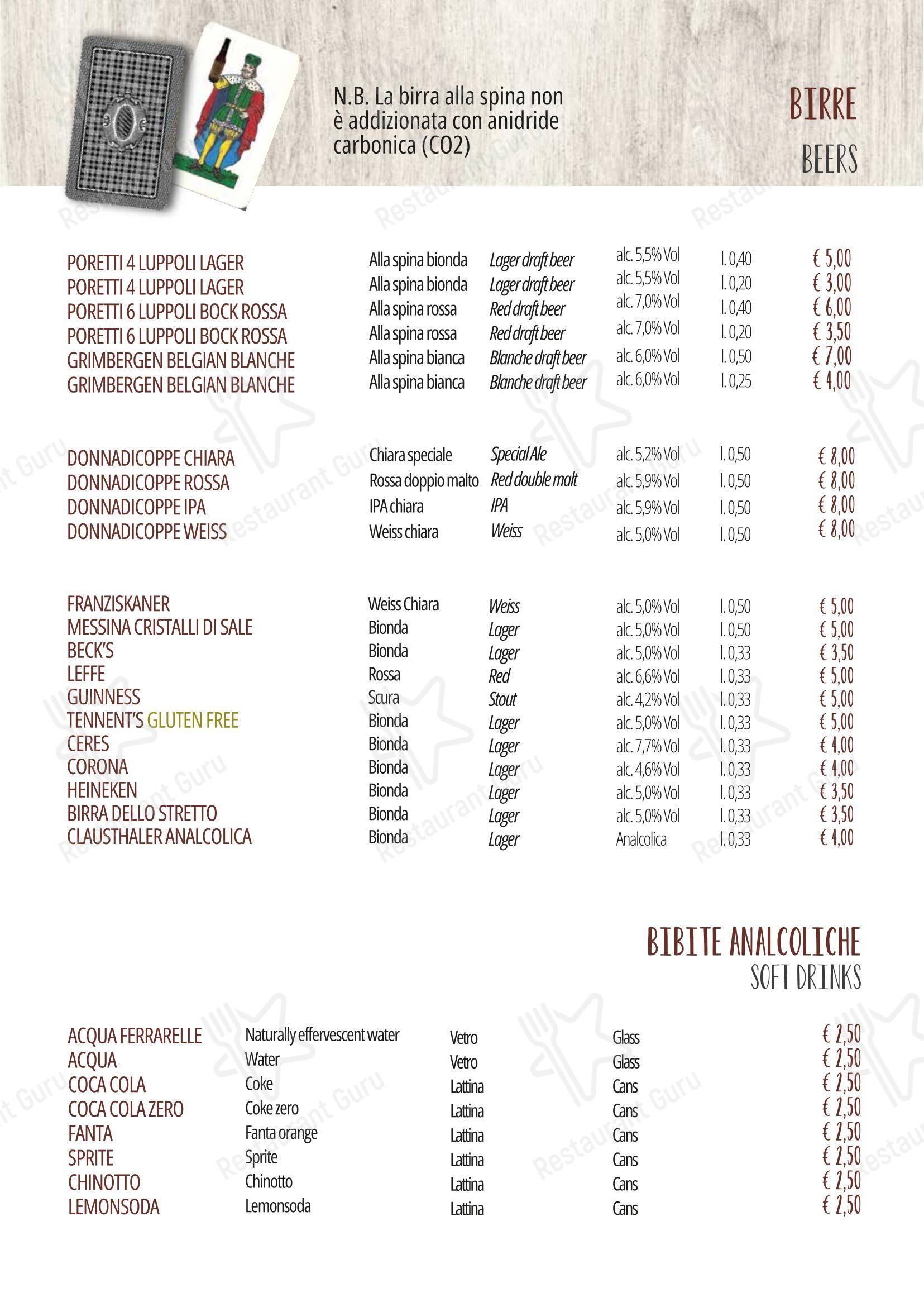 Il Baro dans Palerme - Menu
