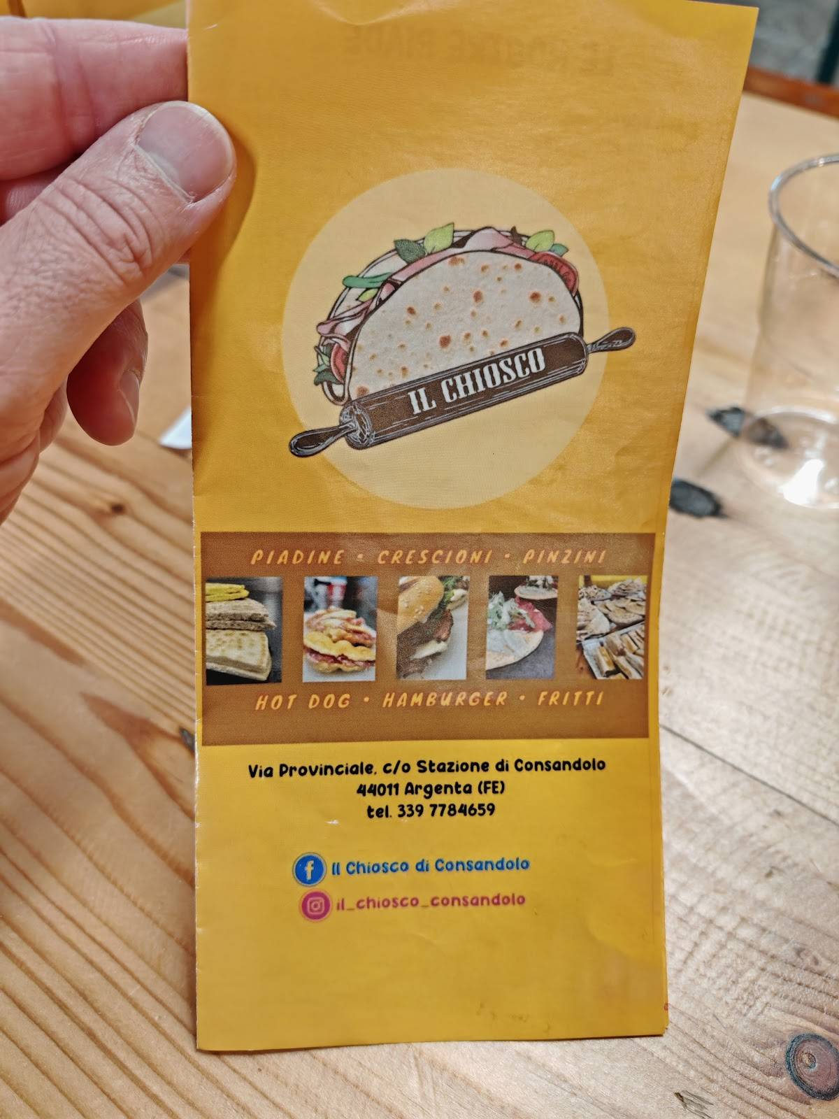 Menu de Il Chiosco di Consandolo
