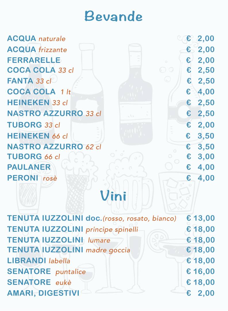 Menu di Il Giropizza 