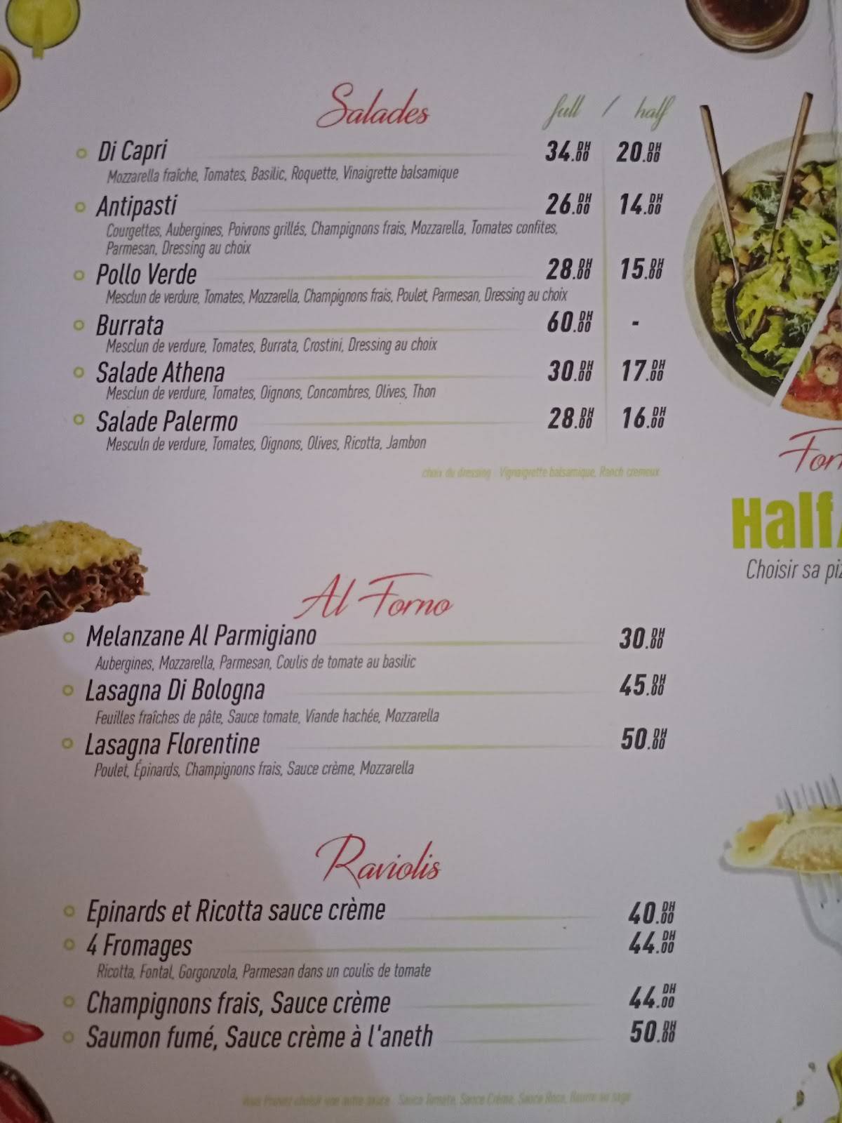Menu de iL Piatto Restaurant