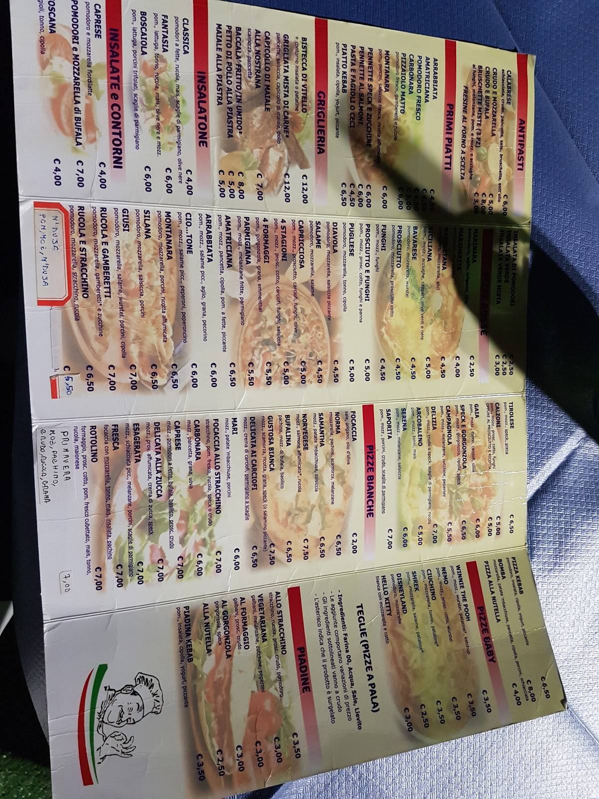 Menu di Il Pizzaiolo Matto by "Ciotone" 