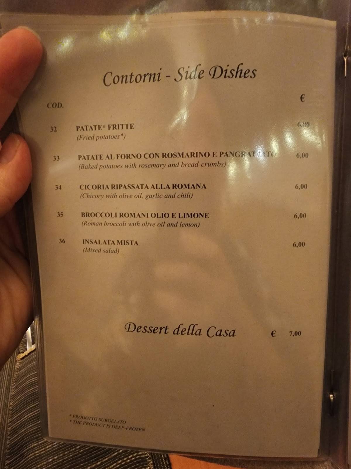 Menu di Il Tarallo  