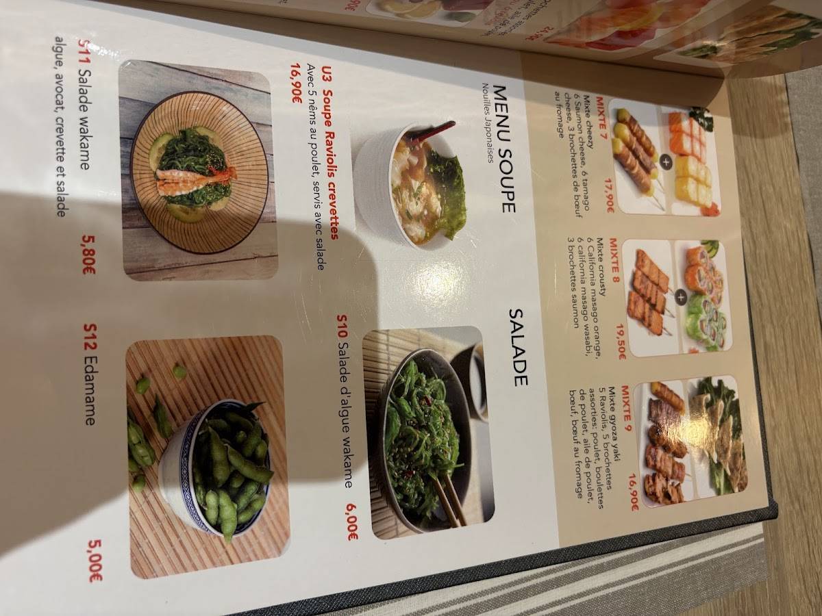 Menu de Poisson Rouge