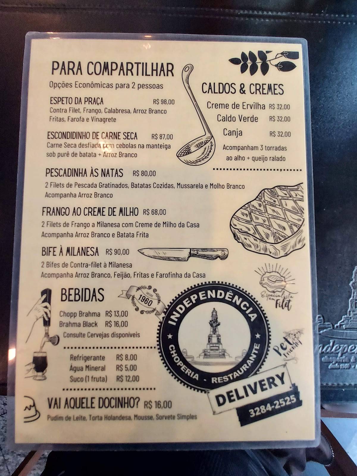 Independência Choperia & Restaurante cardápio