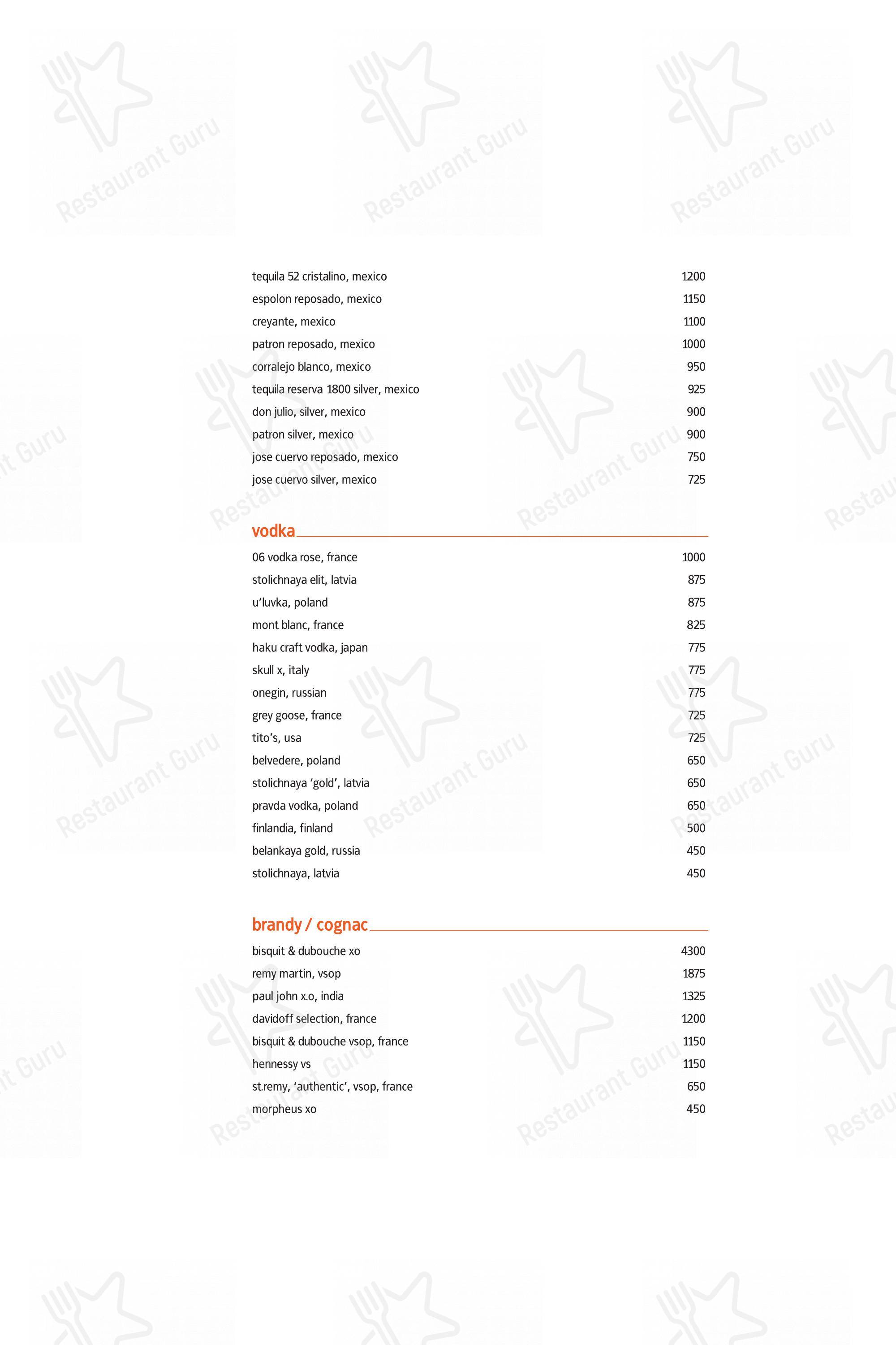 Indian Accent in New Delhi - Lunch menu