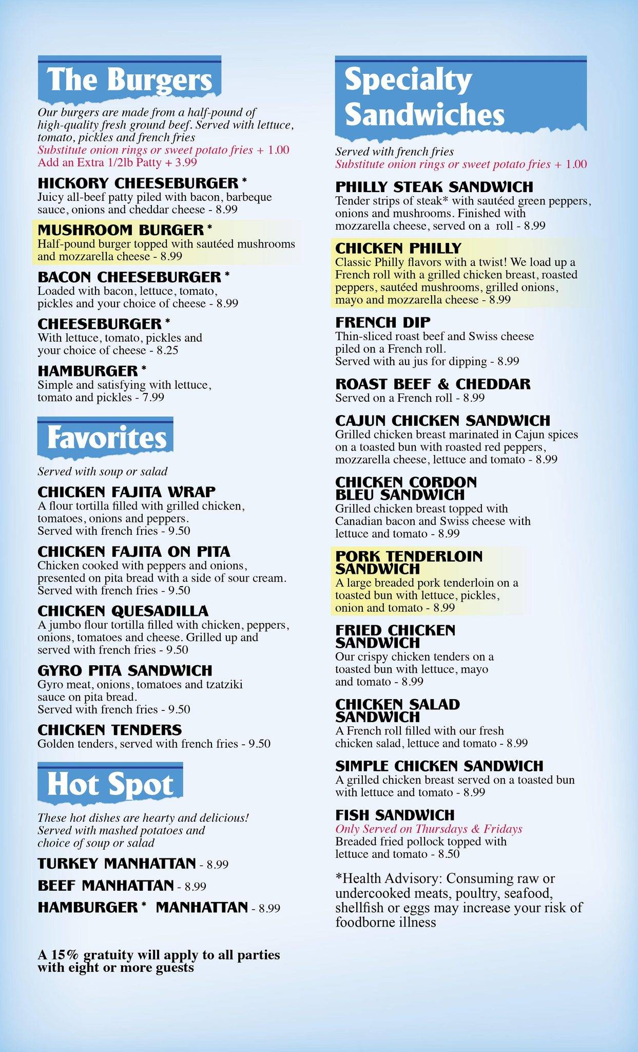 Menu at Indiana Pancake House restaurant, Decatur