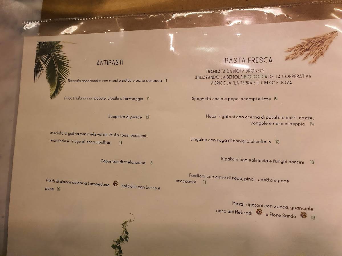 Menu di Inscì 