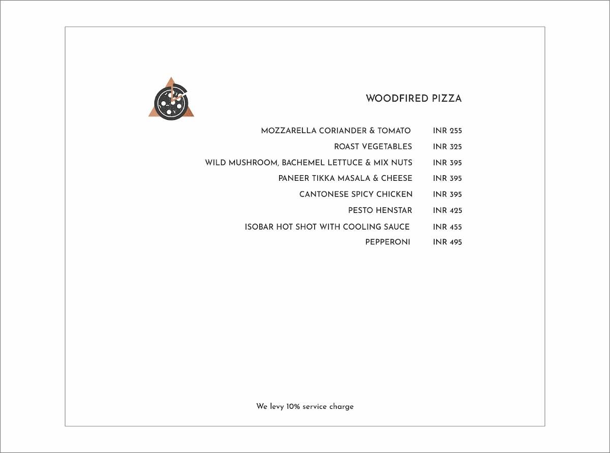 Iso Cafe & Bar menu