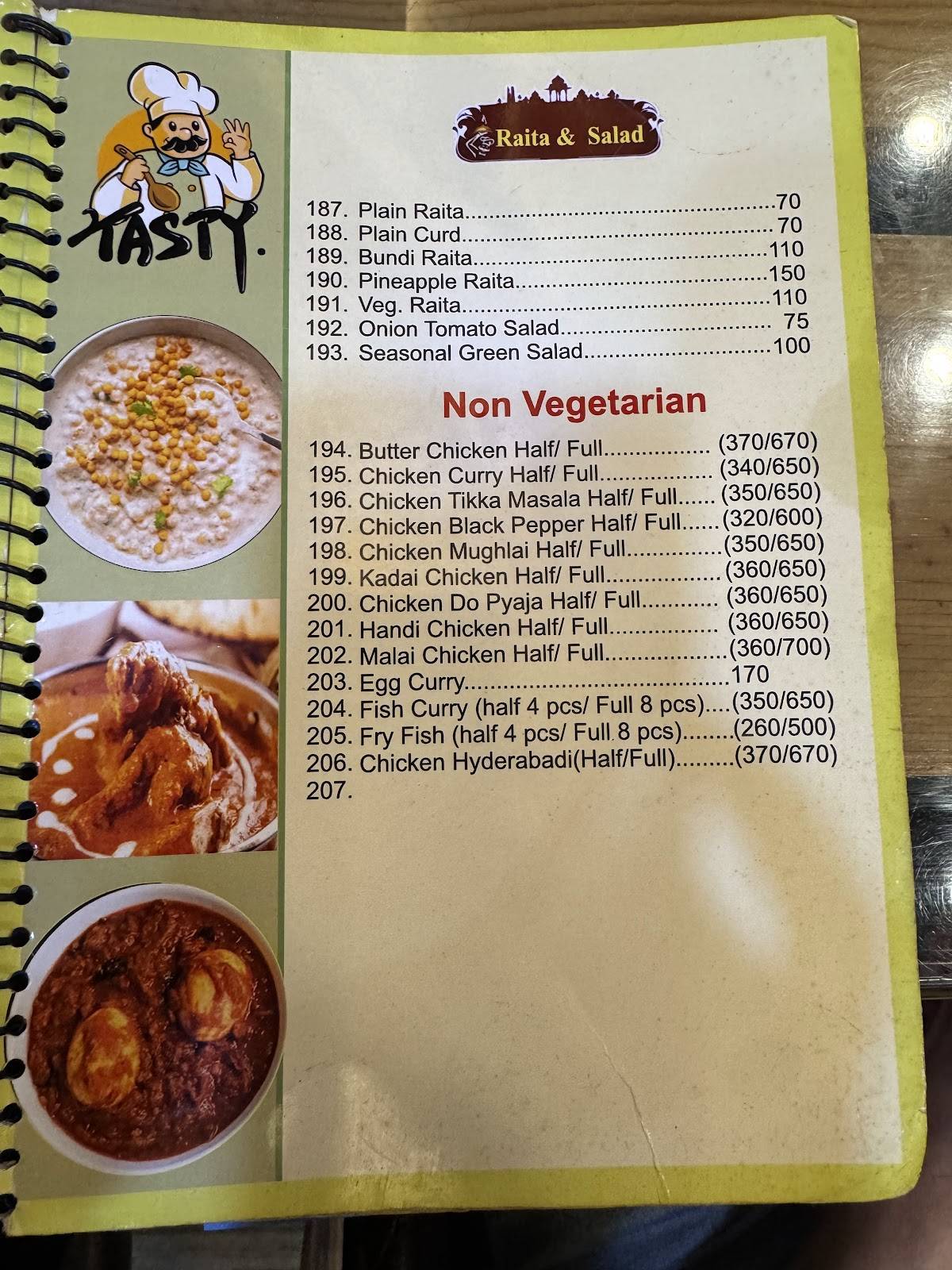 Itihaas Alley Kitchen menu