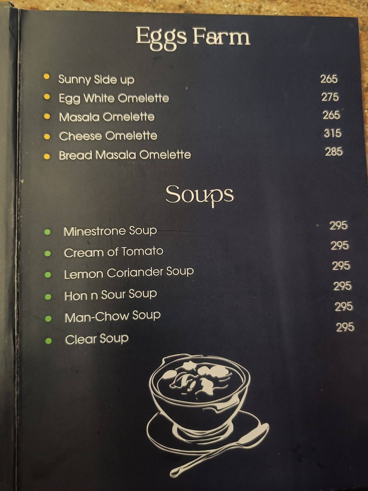 Osito Jaipur menu