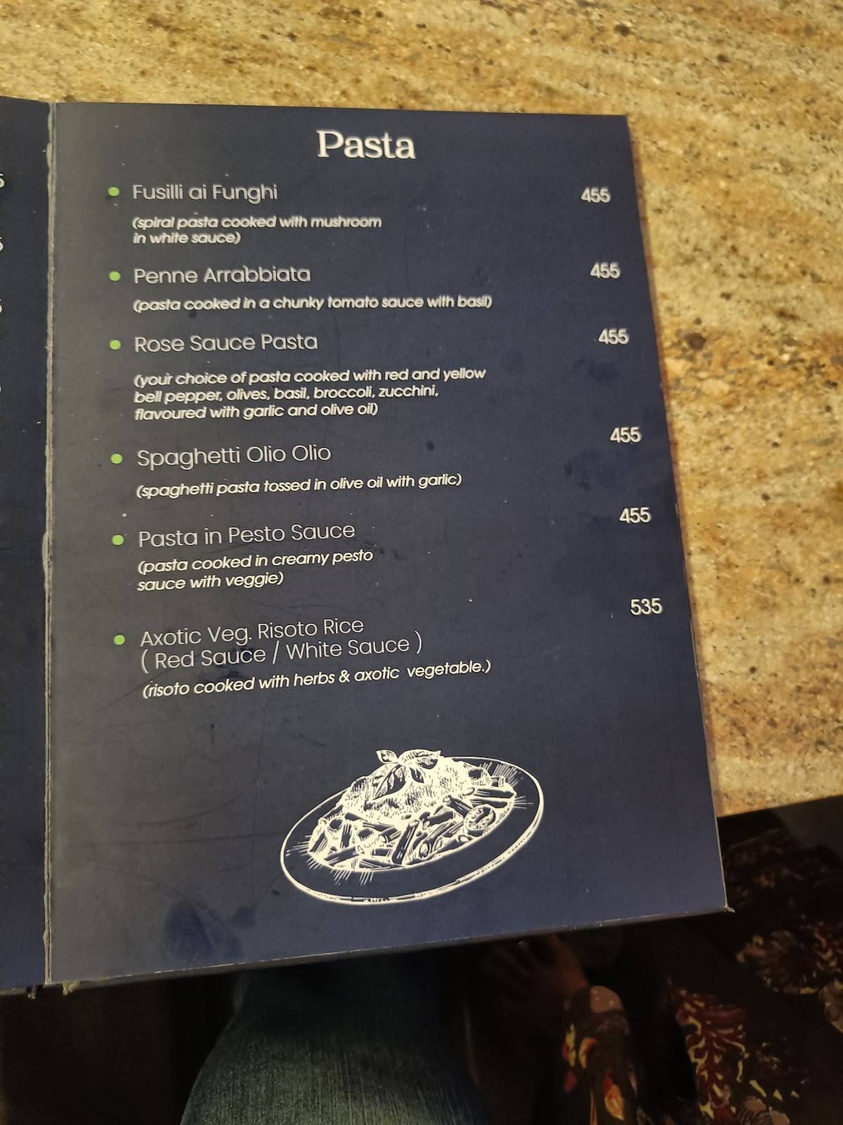 Osito Jaipur menu