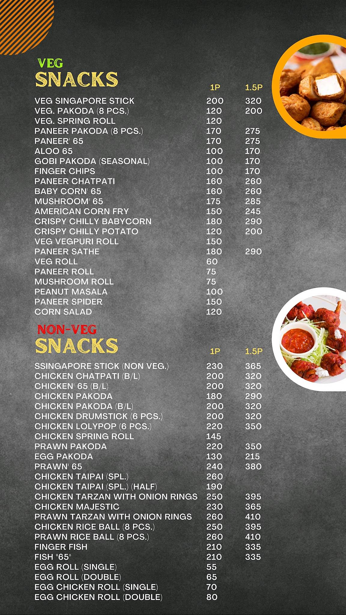 Janessa Restaurant menu