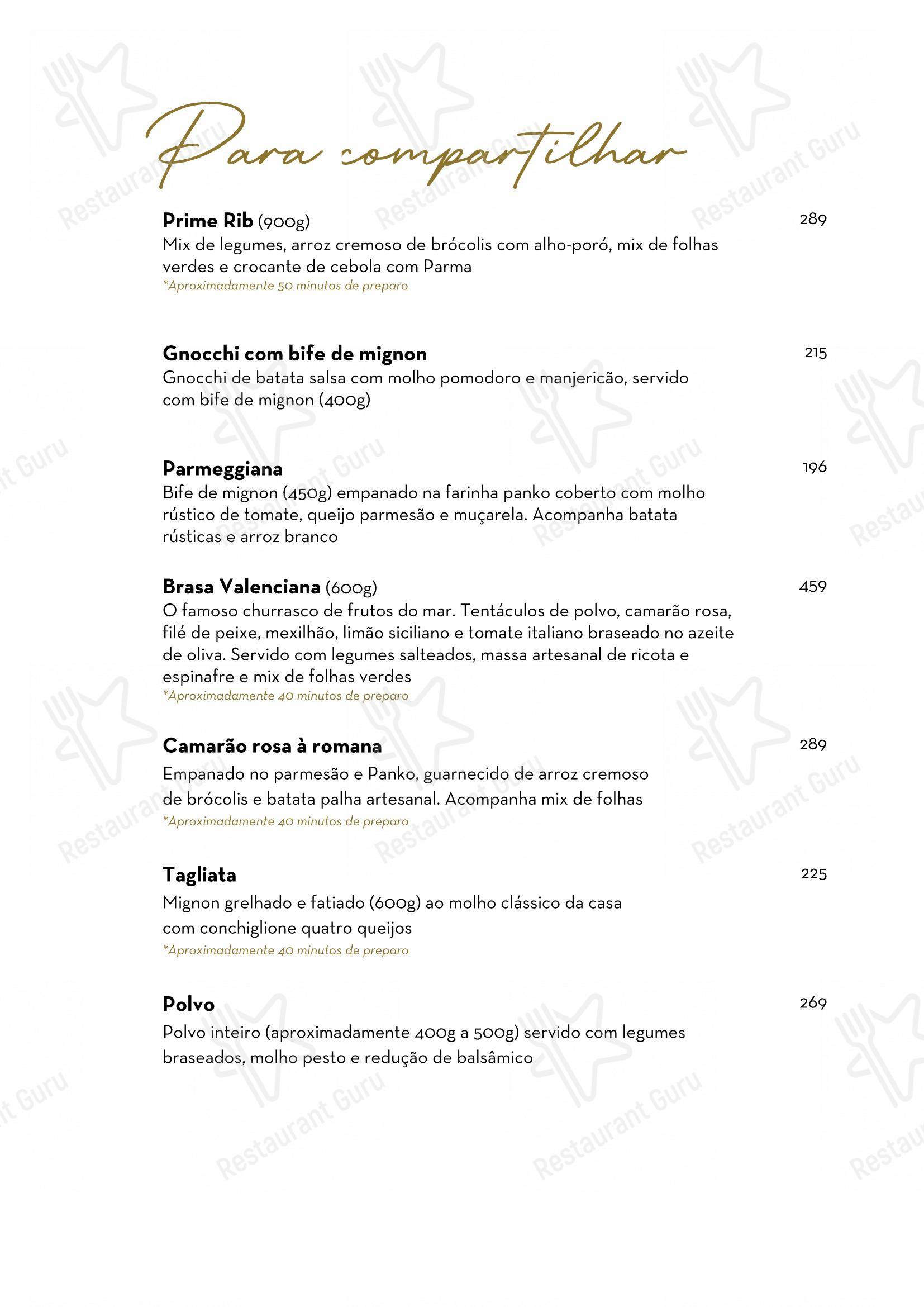 Menu bar para Jardim Secreto Gastronomia e Afetividade em Curitiba