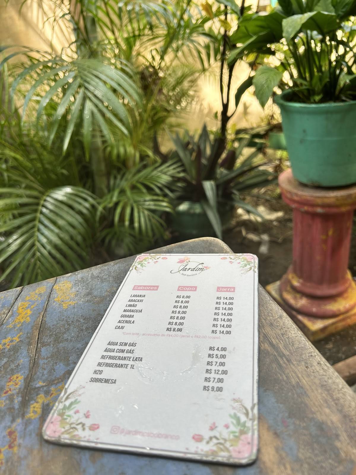 Jardim Self Service Cabo Branco cardápio