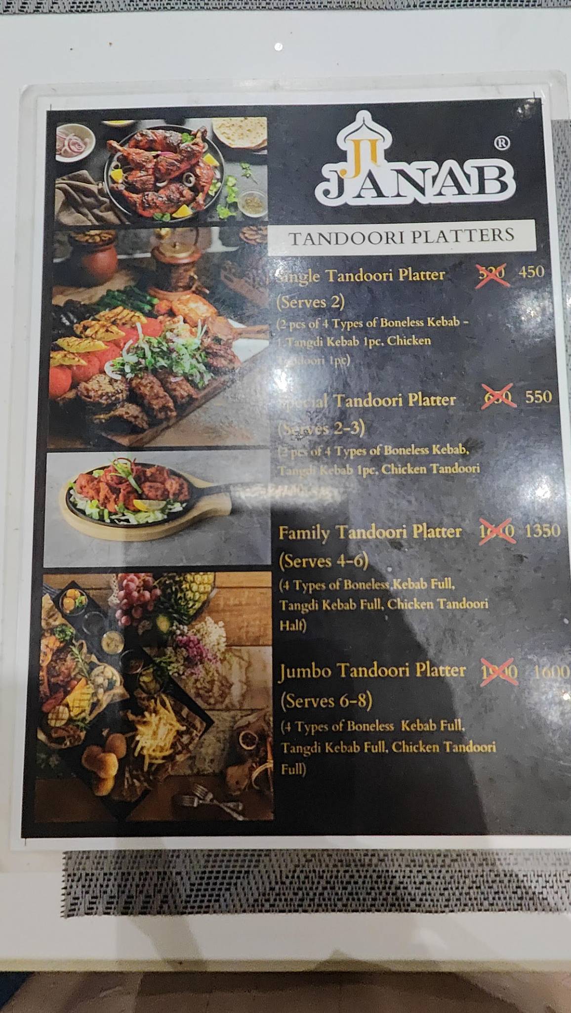 JiJanab Restaurant menu