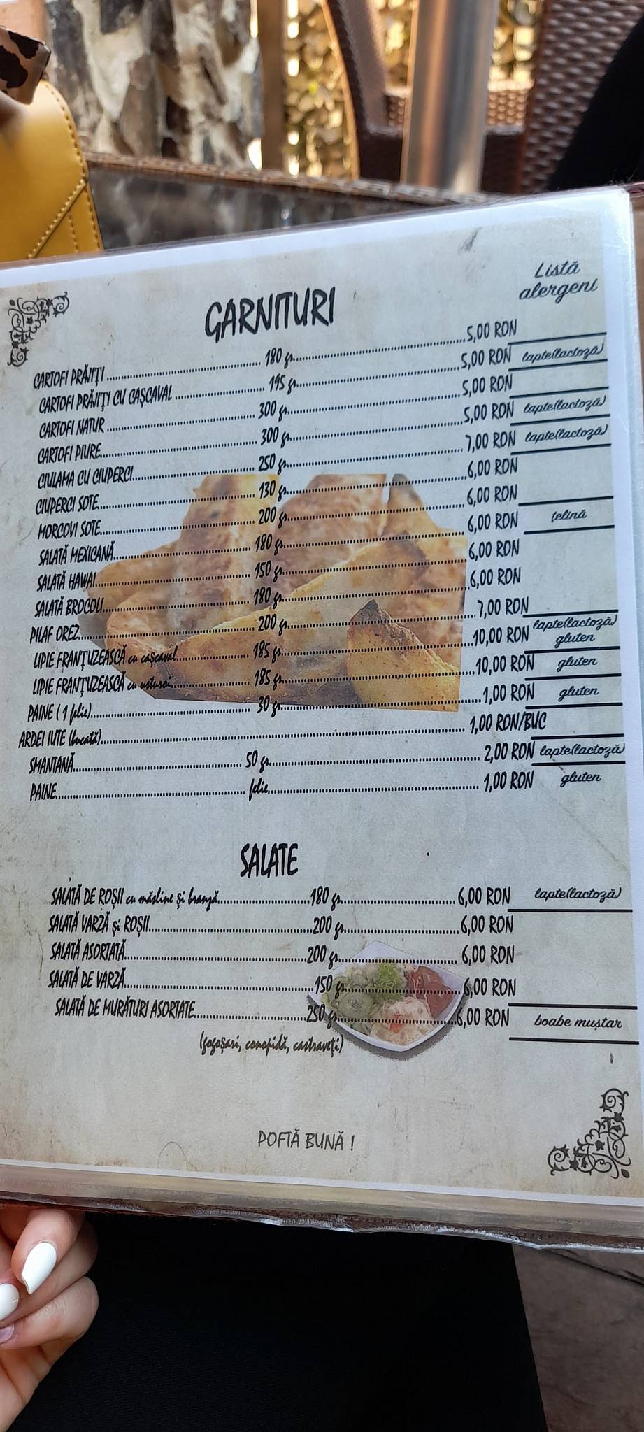 Menu de Alex