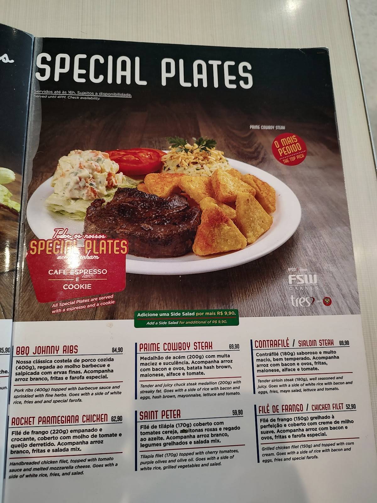 Johnny Rockets @ Grand Plaza Shopping cardápio