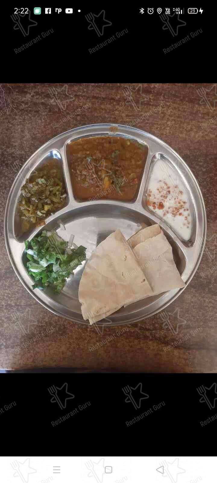 Jolad Rotti Centre menu