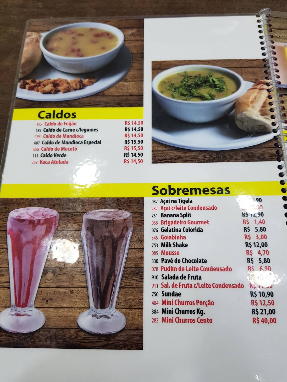 Jota Restaurante cardápio