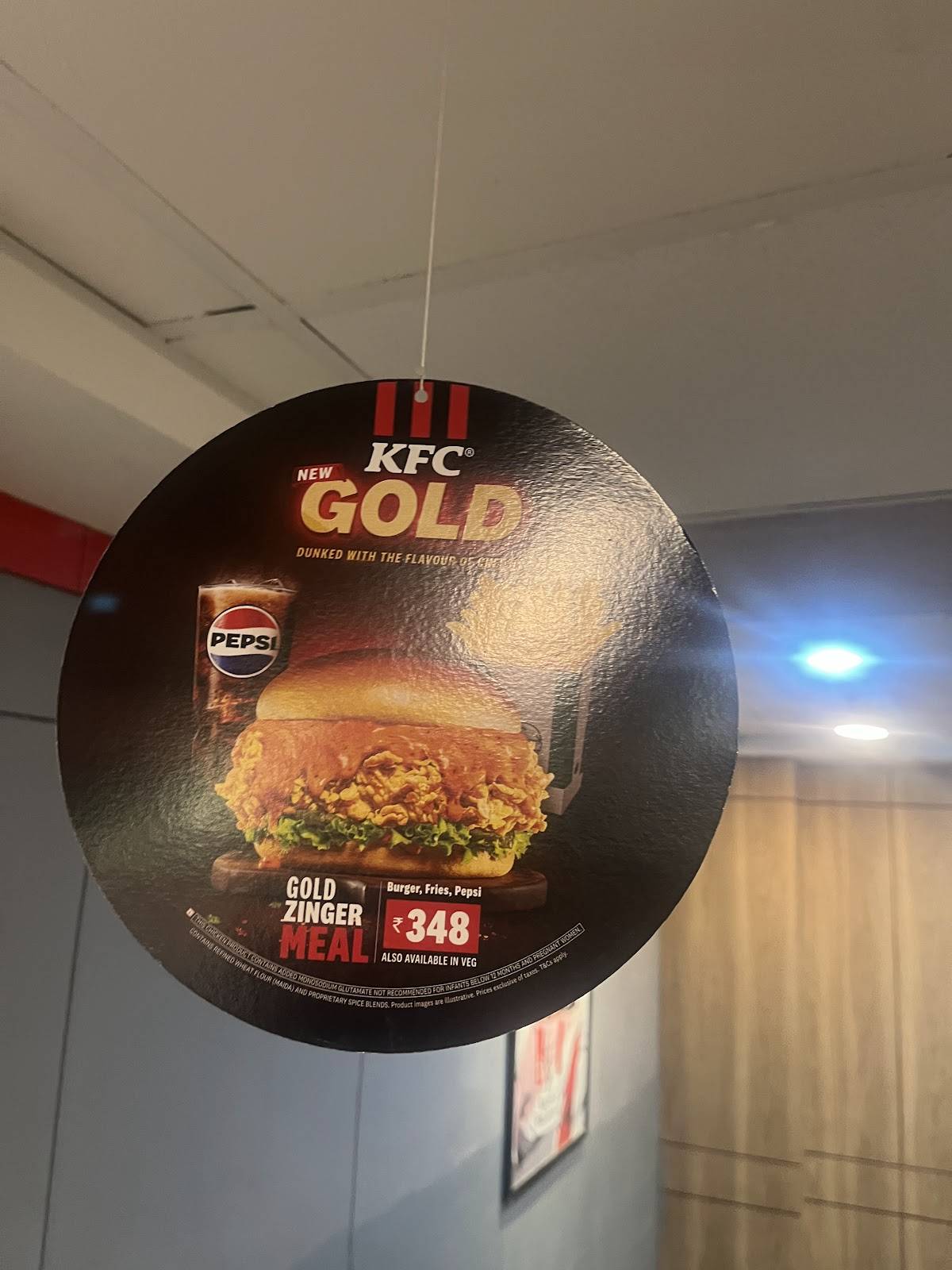 KFC menu