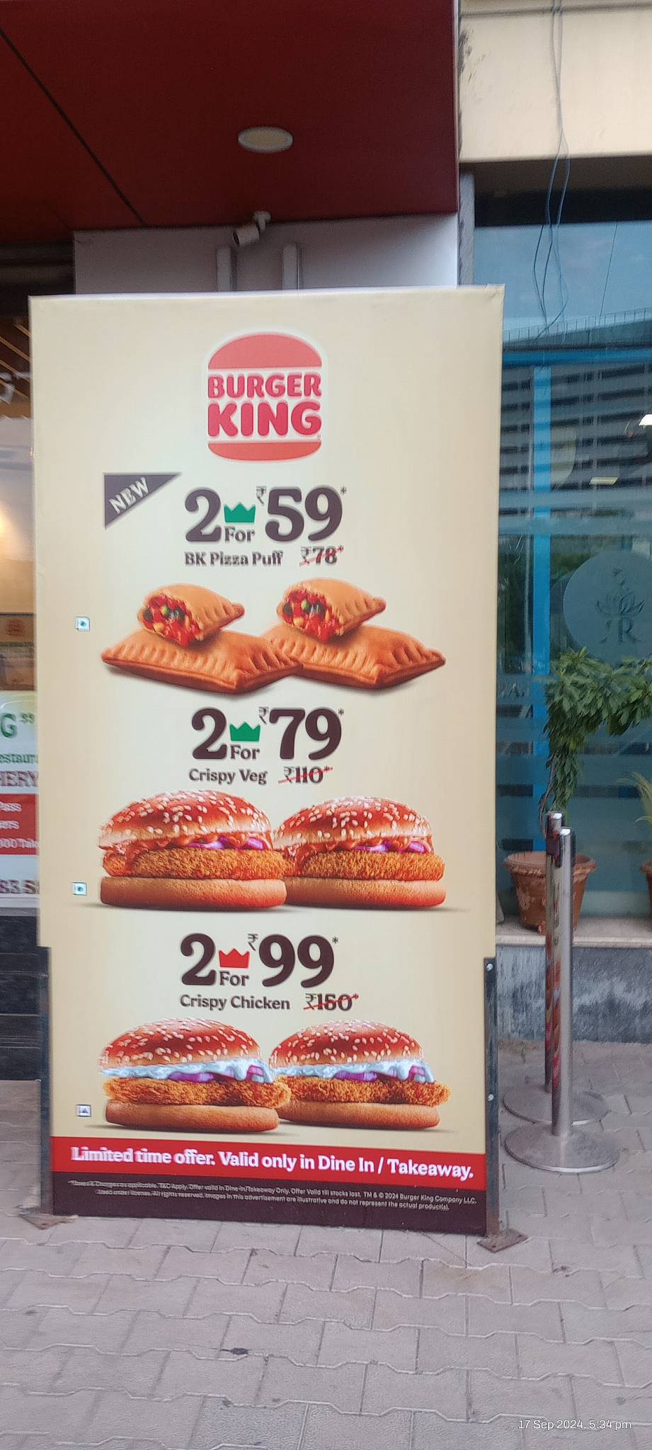 KFC menu