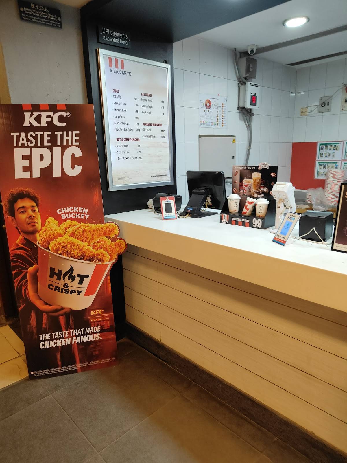 KFC menu