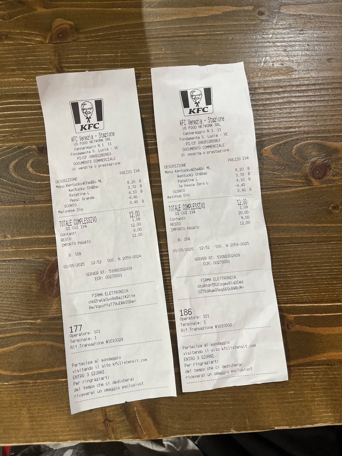Menu di KFC 