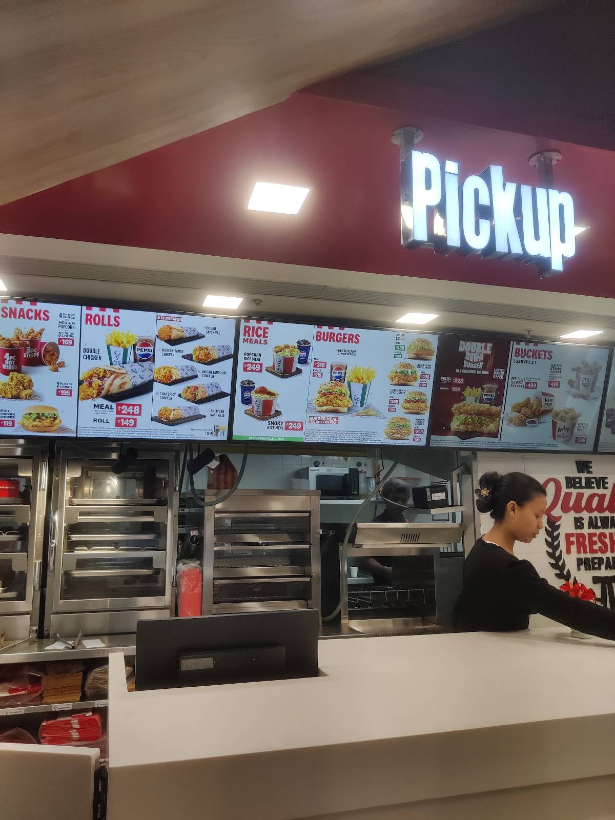 KFC menu