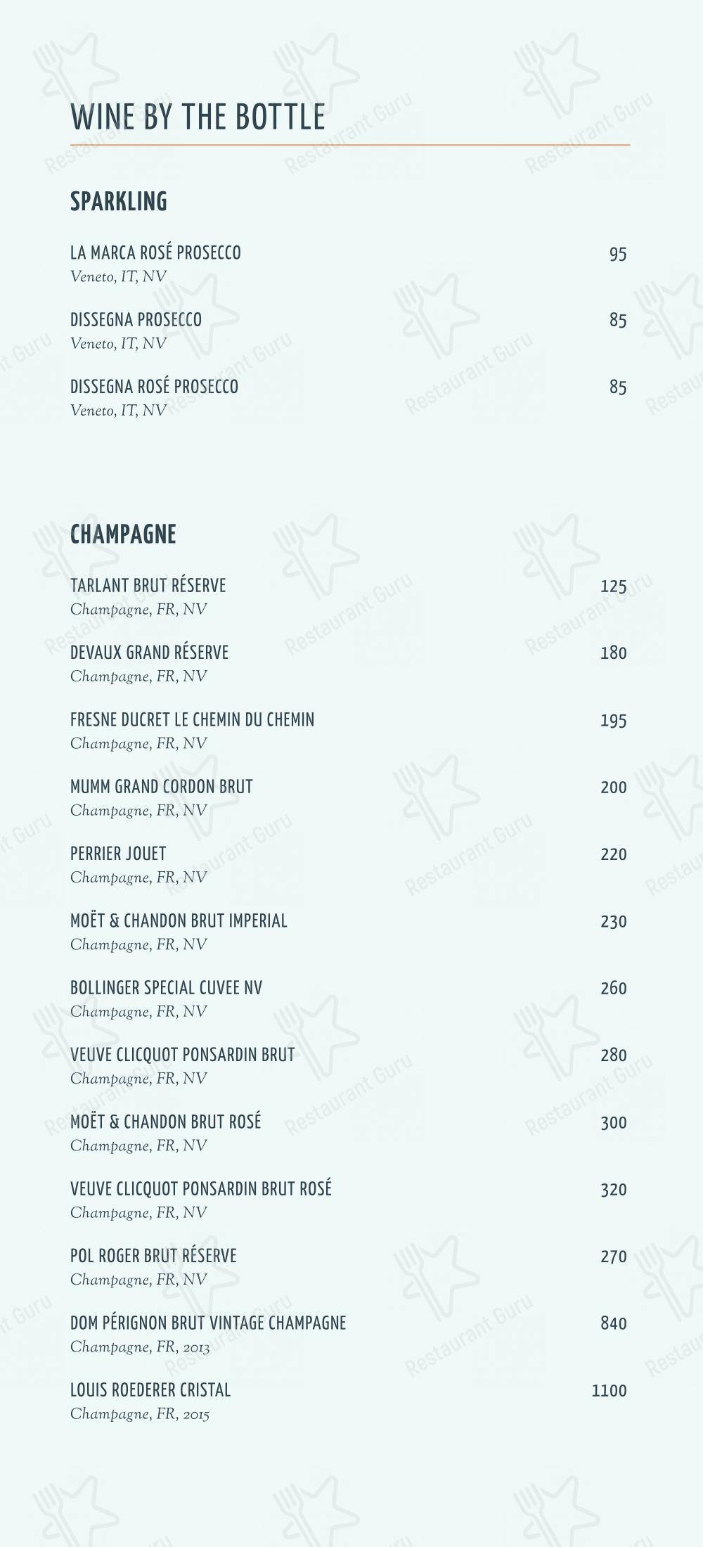 Menu pour KŌST restaurant