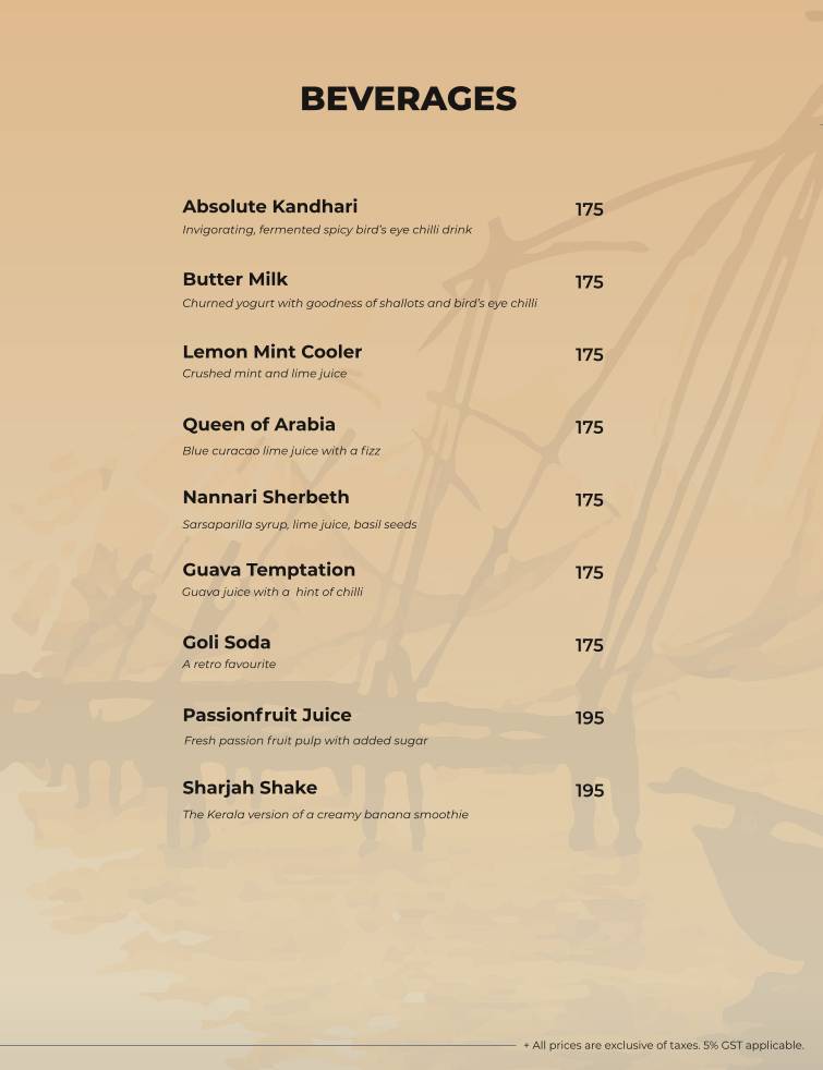 Kappa Chakka Kandhari menu