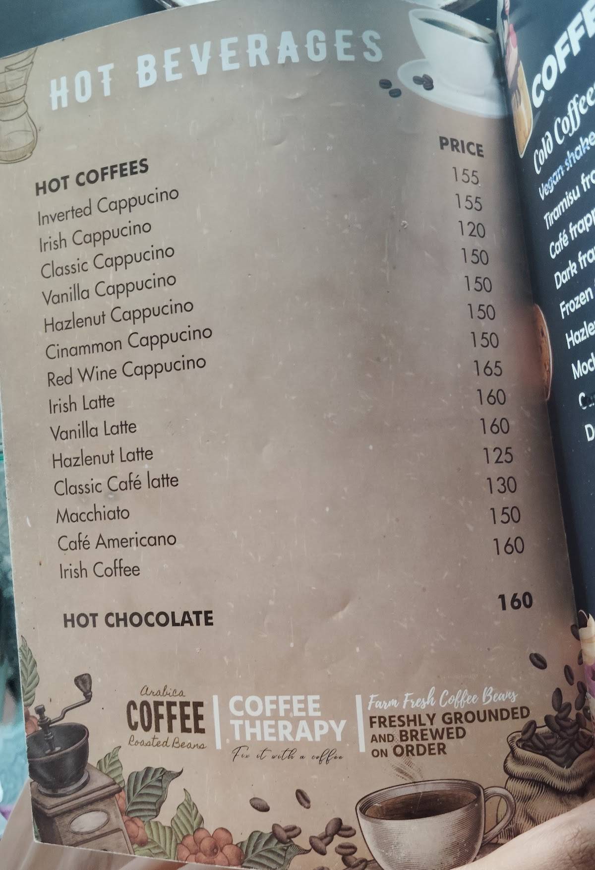 Kava Cafe Vijayawada menu