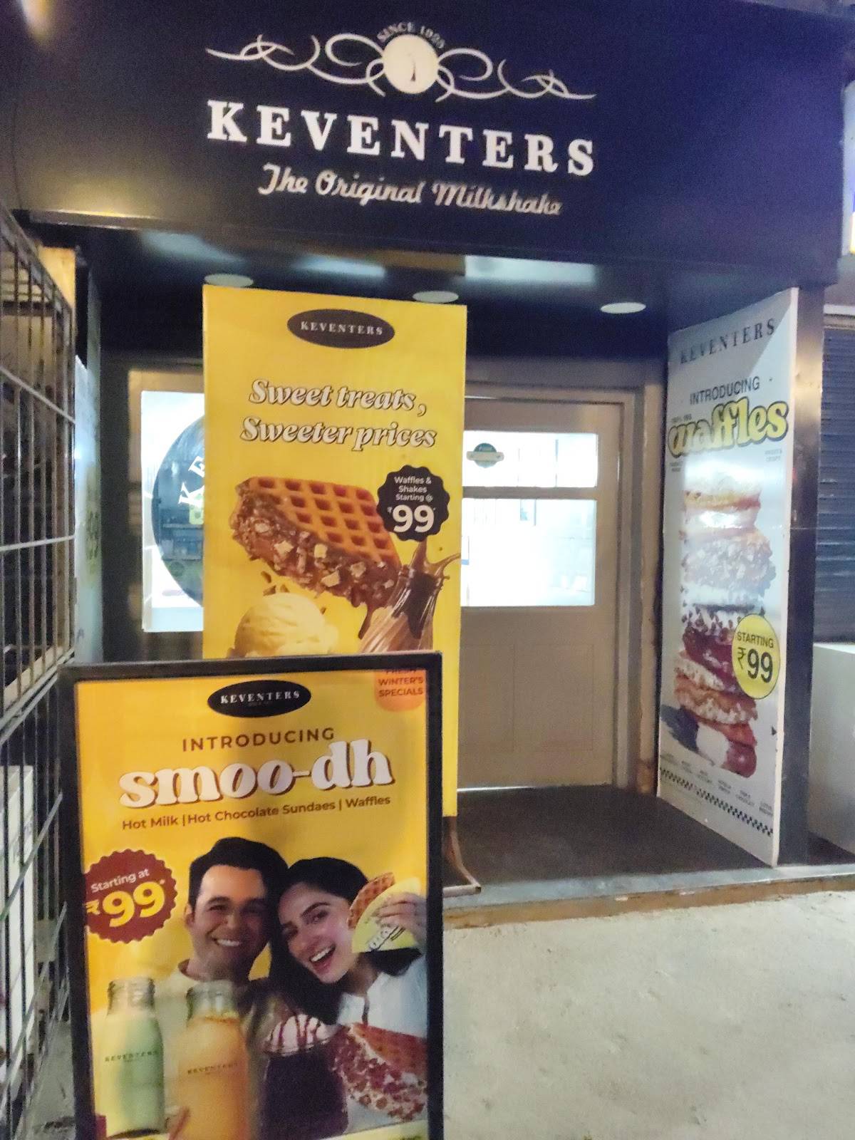 Keventers menu