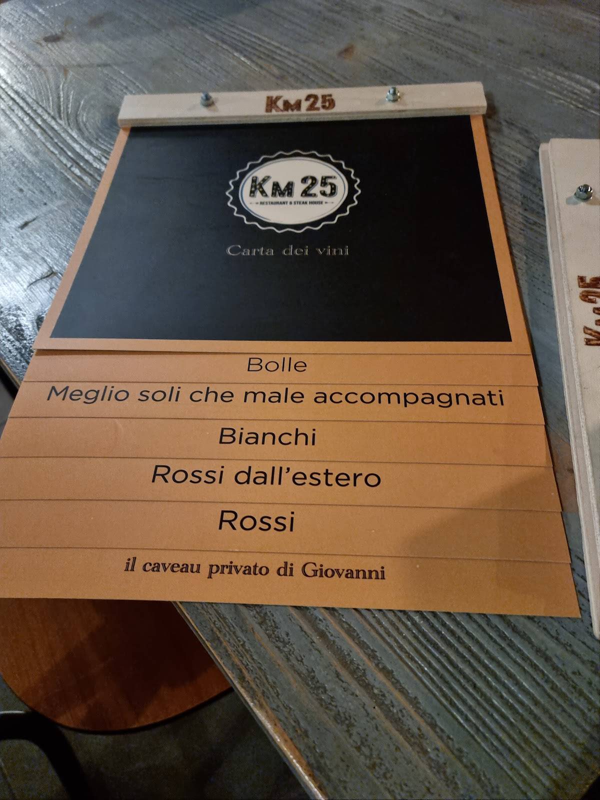 Menu di Kilometro 25 