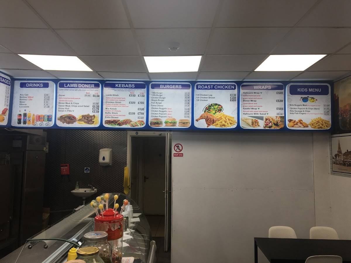 Menu at King Fryer Fish & Chips restaurant, Romford