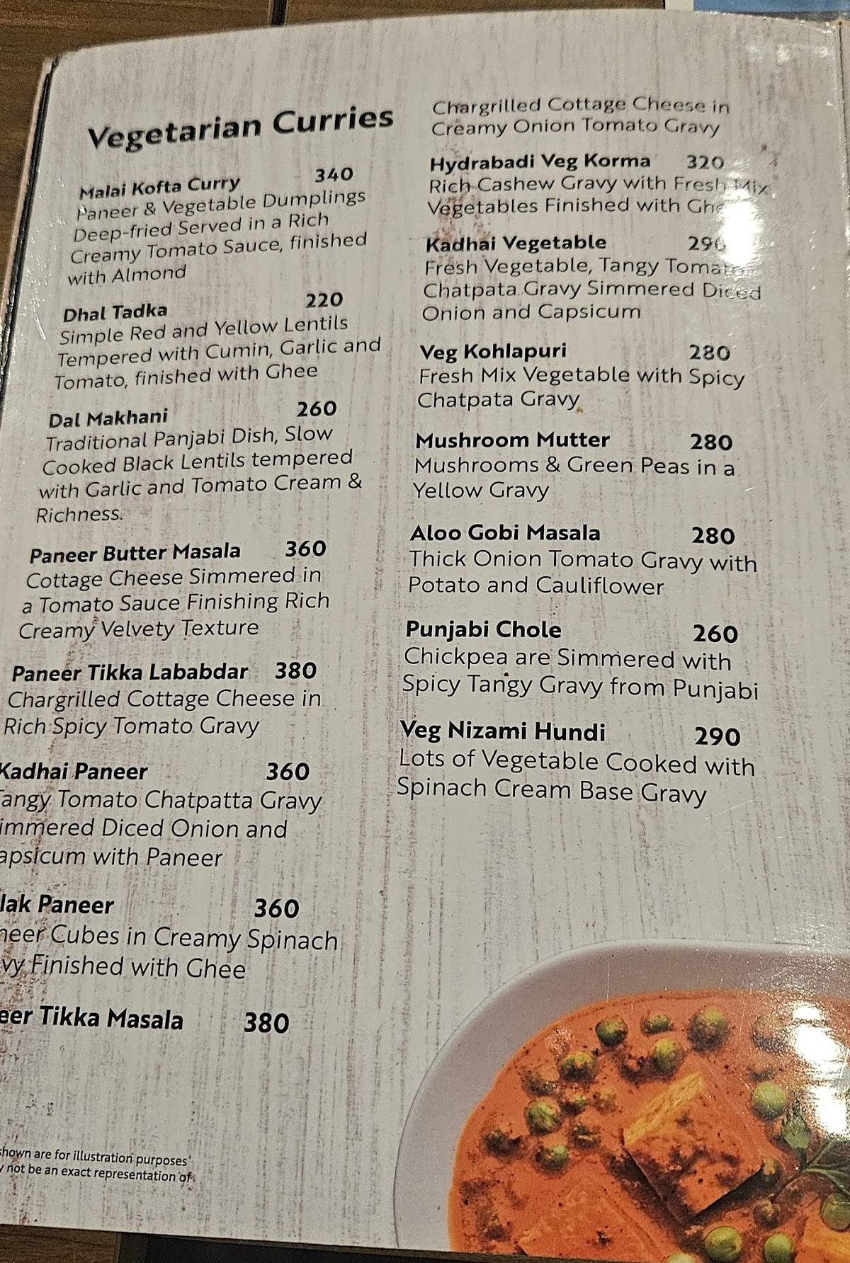 Rasoi Fort Kochi menu