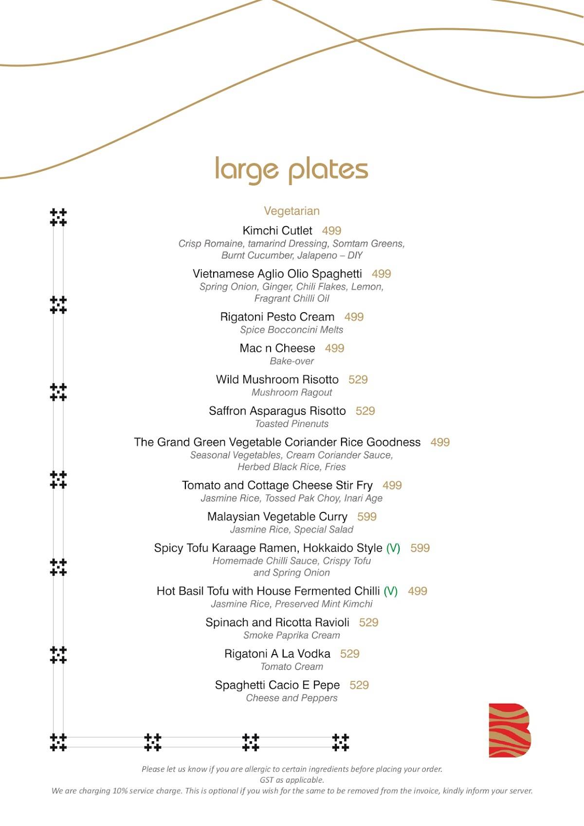 Bombastic - Supper Club menu