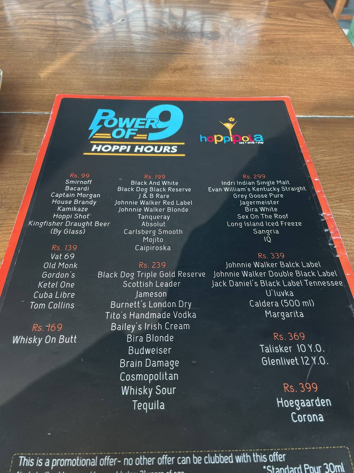 Hoppipola (Acropolis) menu