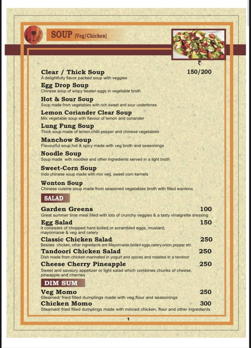 Red Xpress Restaurant & Bar menu