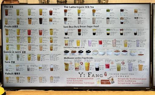 Menu de LA BELLE ÉPICÉE