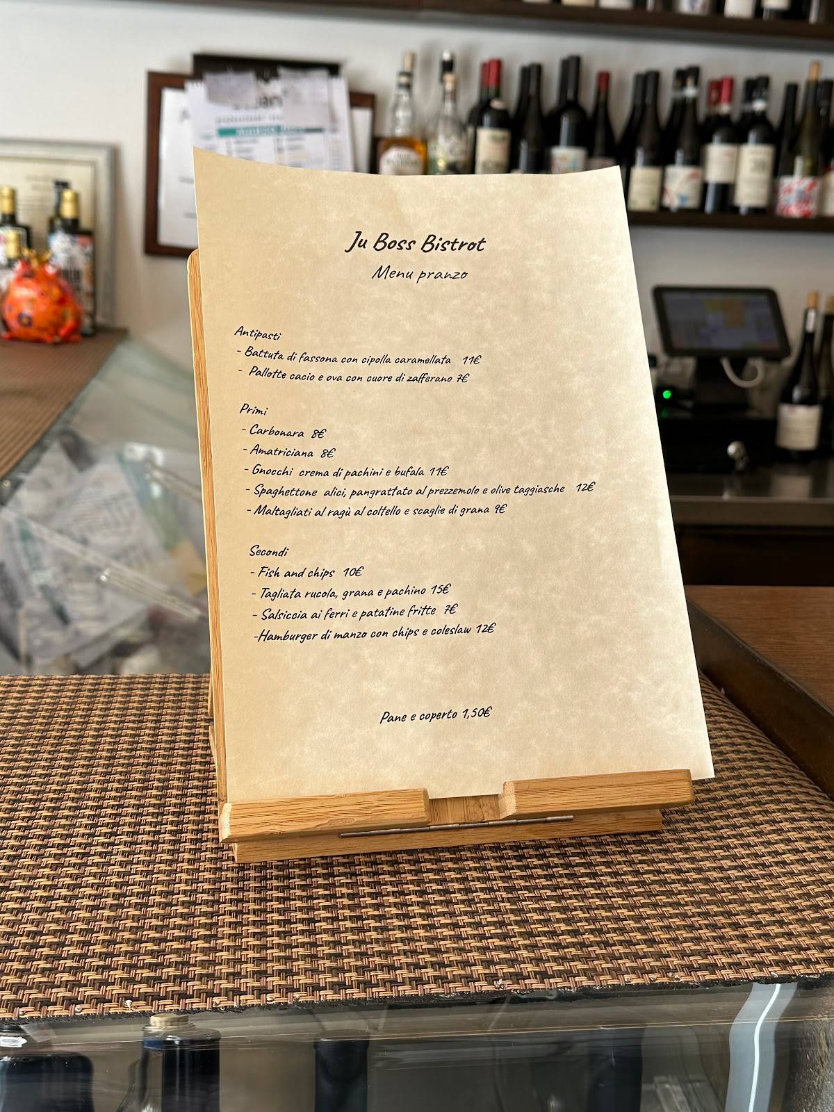 Menu di Ju Boss Bistrot 